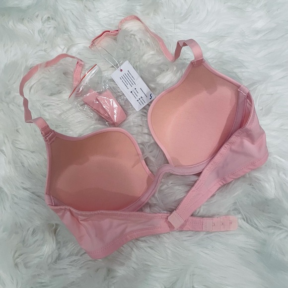 NWT push up rare pink plunge bra pale pink flexi low back convertible ❌offers - Picture 6 of 16